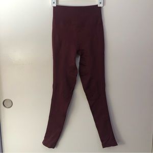 maroon lululemon leggings